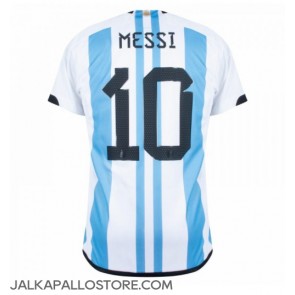Argentiina Lionel Messi #10 Kotipaita MM-kisat 2022 Lyhythihainen